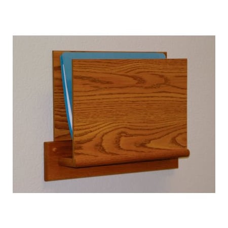 Wooden Mallet HIPAA Compliant Small Oak Open Ended Chart Holder - Medium Oak OCHS15-1MO